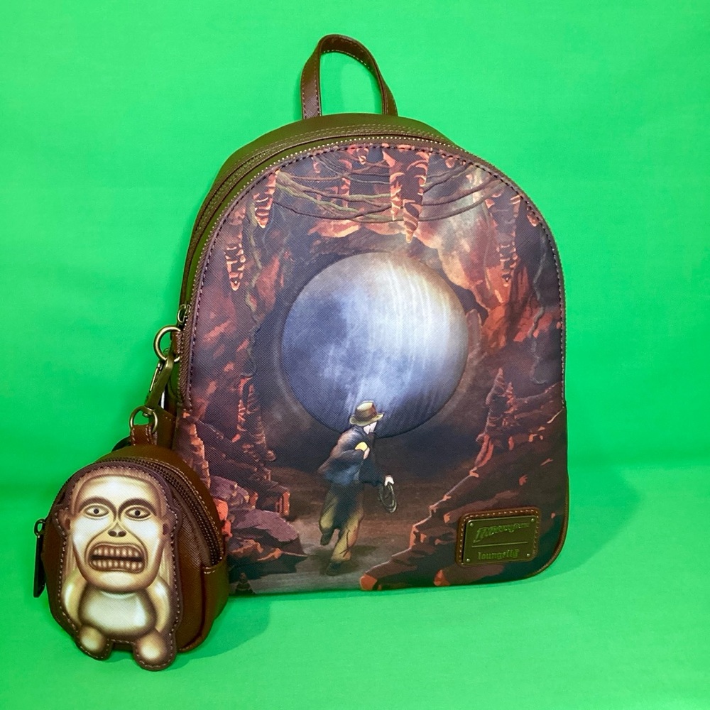 Loungefly Indiana Jones Raiders of the Lost Ark Mini Backpack with Coin Purse